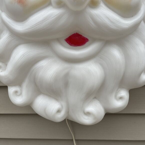 Vintage 24" Empire Santa Claus Face Blow Mold Light Christmas Decoration - Picture 5 of 9